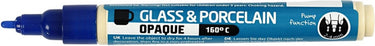 Creativ company cc glas- en porseleinstift dekkend donkerblauw