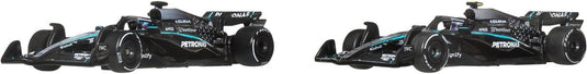 Hot wheels premium formula 1 set van 2 auto's - amg petronas formula 1 team russell en antonelli