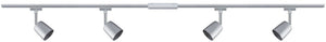 Paulmann urail railspot cover startersset gu10 max. 4x10w dimbaar 230v chroom mat, chroom