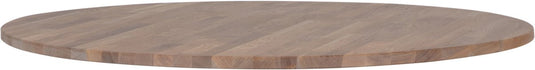 Woood tablo tafelblad rond - eiken - grijze olie - 2,4x120x120