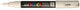 Merkloos sans marque markeerstiften posca pc-1m wit zwart (6 stuks)