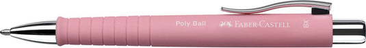 Faber-castell balpen - polyball - xb - lichtroze - fc-241127