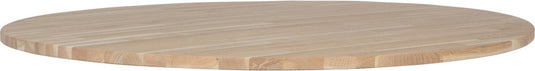 Woood tablo tafelblad rond - eiken - onbehandeld - 2,4x120x120