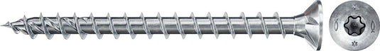 Fischer spaanplaatschroef powerfast ii 4,0x40 tx verzonken kop voldraad blauw verzinkt (200)