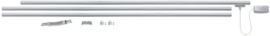 Paulmann urail basisset - 230v - chroom mat - 3x1 m rail + verbindingen + voeding