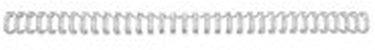 Gbc draadrug 3:1 34 lussen 5mm zilver(100)