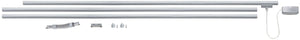 Paulmann urail basisset - 230v - chroom mat - 3x1 m rail + verbindingen + voeding