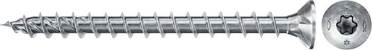 Fischer spaanplaatschroef powerfast ii 4,5x40 tx verzonken kop voldraad blauw verzinkt (200)