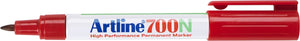 Artline 700 neat - permanent marker - 1 stuk - 0,7mm lijndikte - rood