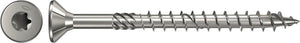 Fischer spaanplaatschroef 5x60mm - platkop - rvs a4 - deeldraad - t20 - 40566 (per 200 stuks)