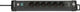 Brennenstuhl premium-line stekkerdoos 6-voudig met usb c pd 30w en usb a 18w stekkerdoos (zwart, 1x usb-a, 1x usb-c)