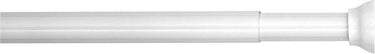 Sealskin douchegordijnstang - klemstang - aluminium - 70-115 cm - wit