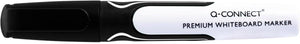 Q-connect premium whiteboard marker, 3 mm, ronde punt, zwart 10 stuks