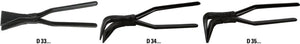 Erdi buigtang | lengte 280 mm | opgelegd recht | poedergecoat | 1 stuk - d331-60 - d331-60