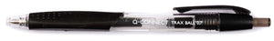 Q-connect balpen, met grip, medium punt, zwart 12 stuks