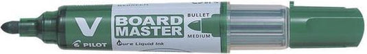 Pilot marker pen felt-tip pen v board master whiteboard rechargeable green (10 units)