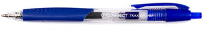 Q-connect balpen, met grip, medium punt, blauw 12 stuks