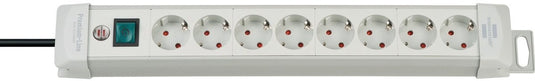 Brennenstuhl premium-line stekkerdoos 8-voudig lichtgrijs 3m h05vv-f 3g1,5