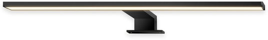 B.k.licht briloner dun - led spiegelverlichting - warm wit licht - spiegellamp - klembaar of schroefbaar - zwart - 50x10.5x4 cm