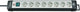 Brennenstuhl premium-line stekkerdoos 8-voudig zwart lichtgrijs 3m h05vv-f 3g1,5