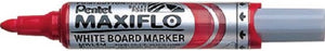Pentel - viltstift mwl5m maxiflo whiteboard rood 3mm | 12 stuks