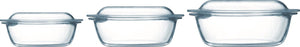 Pyrex optimum ovenschalenset 1,4 l - 2,1 l - 3 l - 21 x 18 x 8 cm - 24 x 20 x 10 cm - 27 x 23 x 11 cm