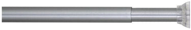 Sealskin douchegordijnstang - klemstang - aluminium - 155-255 cm - mat aluminium