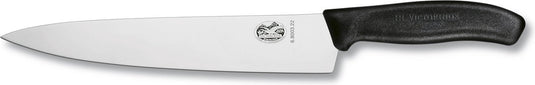 Victorinox swiss classic koksmes - 22cm - rvs fibrox - zwart - blister