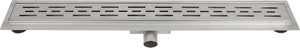 Differnz douchegoot - met flens rvs - 7 x 7 x 100 cm