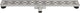 Differnz douchegoot - zonder flens rvs - 7 x 7 x 90 cm