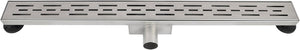 Differnz douchegoot - zonder flens rvs - 7 x 7 x 80 cm