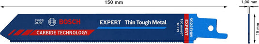 Bosch 2608900360 expert reciprozaagblad s922ehm thin tough metal