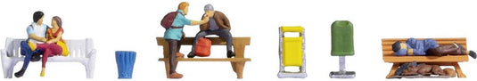 Noch 15238 h0 mensen op banken figuren kant-en-klaar model