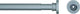 Sealskin seallux douchegordijnstang - 125-220 cm - mat aluminium