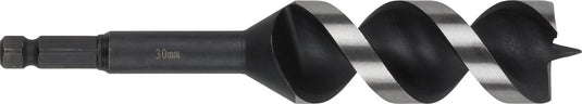 Wolfcraft - 30mm slangenboor voor houtbalken - 165mm - zeskantschacht houtboor - hex - boor voor hout - 7140000