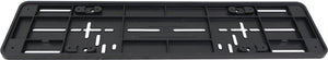 Carpoint onderlegplaat kenteken eu – 52x11 cm – zwart – kunststof – universeel – voorgeboord – strak design