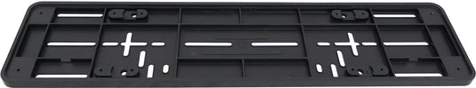 Carpoint onderlegplaat kenteken eu – 52x11 cm – zwart – kunststof – universeel – voorgeboord – strak design