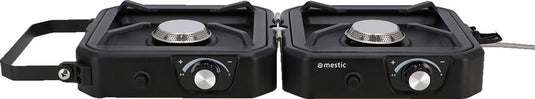 Mestic kooktoestel mgc-150 – 2 kookpitten - 2x 1800 w - maximaal vermogen: 3600 w - campingtoestel