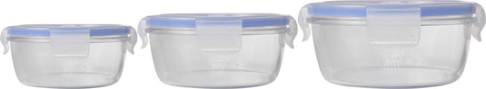 Luminarc pure box active verhoudbak - glas - rond - set-3