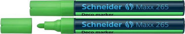 Schneider schrijfwaren schneider krijtmarker - maxx 265 - groen - 2 stuks - krijtstift - s-126511-2