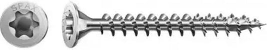Spax torx houtschroef platte kop - 4.0x60mm - t10 - 25 stuks