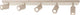 Brilliant jello - plafondlamp - led gu10 5x5w - 350 lm - 3000k - dimbaar - champagne