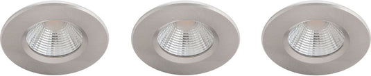 Philips led philips dive badkamerinbouwspot - 3-lichts - nikkel