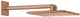 Grohe rainshower hoofddouche+arm vierkant warm sunset geborsteld