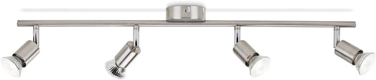 Philips led philips limbali opbouwspot - 4-lichts - nikkel