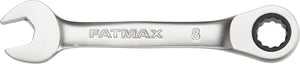Stanley - fatmax stubby ringsteeksleutel met ratel 8mm - steeksleutel - sleutelgereedschap - 1 stuk(s)