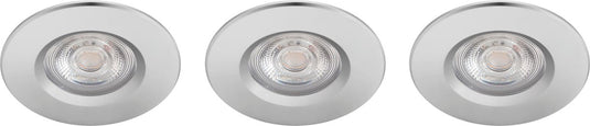 Philips led philips dive badkamerinbouwspot - 3-lichts - chroom