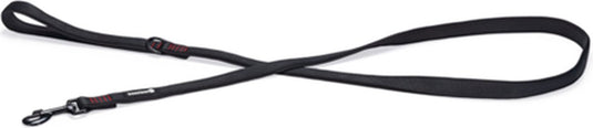 Beeztees parinca premium - hondenriem - nylon - zwart - 180 cm x 20 mm