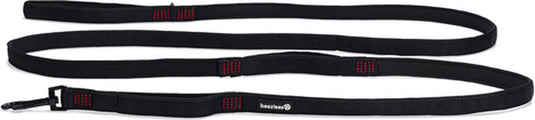 Beeztees parinca premium - hondenriem - nylon - zwart - 300 cm x 20 mm