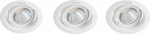 Philips led philips pomeron inbouwspot - 3-lichts - 7w